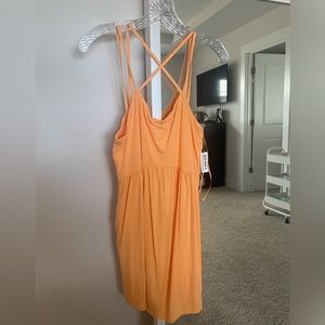 Medium orange strappy dress